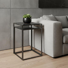 Load image into Gallery viewer, Iron Nested Tables (Set of 2) - Black
