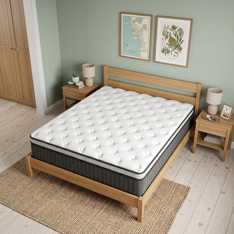 Memory Foam Medium Euro Top Hybrid Mattress (748778) - King