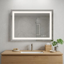 Load image into Gallery viewer, Lighted Frameless Bathroom Vanity Mirror (719444) - Pearl Silver / Gray
