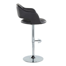 Load image into Gallery viewer, Margarite - Contemporary Ajustable Barstool With Swivel With Rounded T Footrest (Set of 2)
