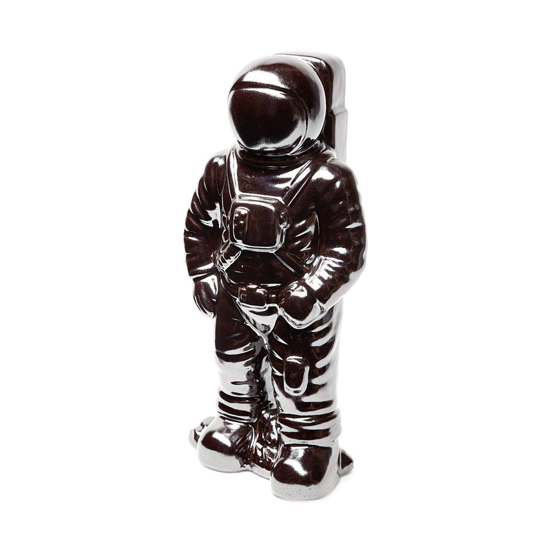 Over The Moon Silverplated Astronaut Sculpture - Silver