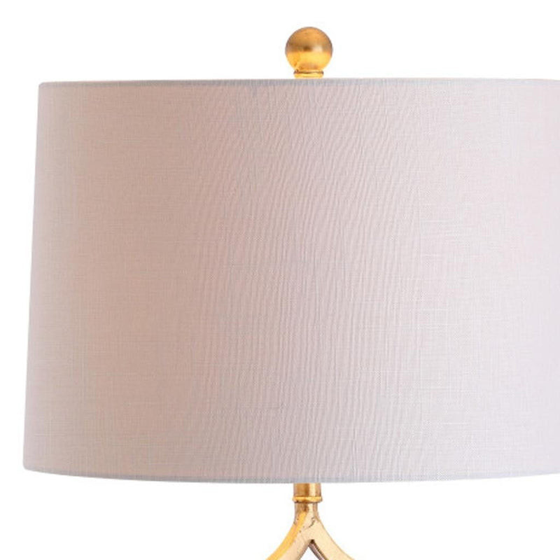 Novelty Table Lamp LED With Drum Shade - Gold