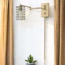 Load image into Gallery viewer, Industrial Metal Wall Sconce - Gold
