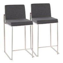 Load image into Gallery viewer, Fuji - Contemporary High Back Counter Stool, Functional Design
