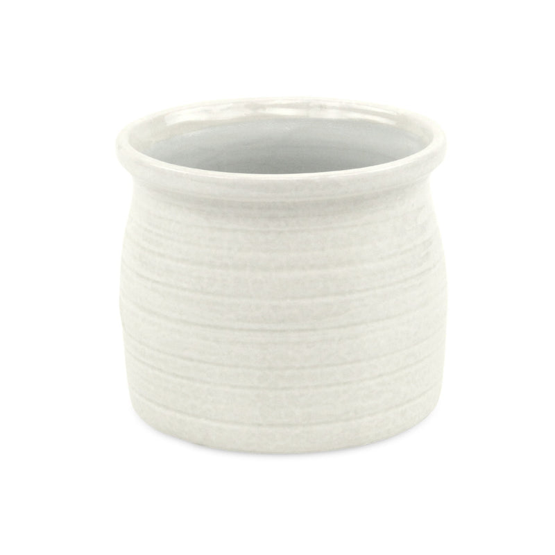 Round Pot Planter (487410) - White
