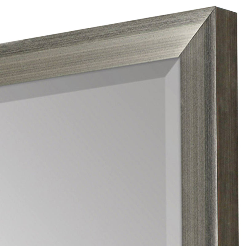 44" Framed Accent Mirror - White