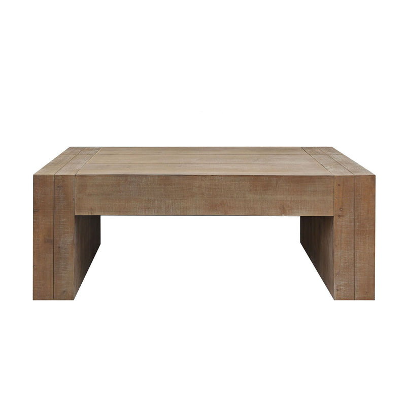 Chunky Rectangular Coffee Table - Natural