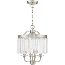 Load image into Gallery viewer, 18'' Four-Light Dimmable Chandelier With Shades - Nickel
