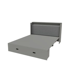 Load image into Gallery viewer, Full Murphy Bed With Storage Drawers, Charging Station, Foldable Panels, And Silent Swivel Wheels
