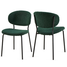 Load image into Gallery viewer, Boucle Dining Chairs, Dining Chairs With Metal Legs For Dining Room, Kitchen, Living Room
