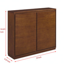 Load image into Gallery viewer, Sideboard, Buffet Cabinet With 2 Outlet Holes, Storage Cabinet For Entryway, Hallway, Living Room, Kitchen, Dining Room, Bedroom - Walnut
