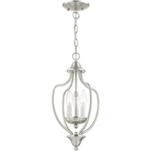 Load image into Gallery viewer, Three-Light Dimmable Chandelier With Shades - Nickel
