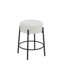 Load image into Gallery viewer, Round Bar Stools (Set of 2), Contemporary Upholstered Dining Stools For Kitchens, Coffee Shops And Bar Stores
