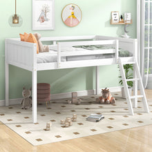 Load image into Gallery viewer, Low Loft Bed With Adjustable Ladder
