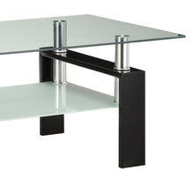 Load image into Gallery viewer, Moriah - 1 Shelf Rectangular Coffee Table - Black
