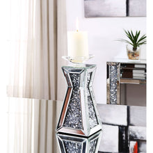 Load image into Gallery viewer, Nowles - 11&quot; Candle Holder (Set of 2) - Mirrored, Faux Diamonds
