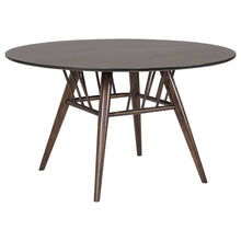 Load image into Gallery viewer, Shirley - 5 Piece Round Dining Table Set With Cushioned Chairs - Dark Walnut
