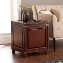 Load image into Gallery viewer, Wood Solid Wood Square End Table Trunk Storage - Brown
