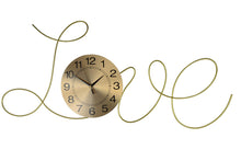 Load image into Gallery viewer, Silent Analog Novelty Wall Clock - Gold
