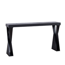 Load image into Gallery viewer, Console Table With Crossed Legs For Hallway - Black
