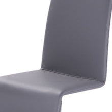 Load image into Gallery viewer, Faux Leather Dining Room Side Chairs (Set of 2) - Gray
