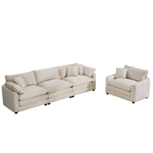 Load image into Gallery viewer, Elegant Oversized Sectional Sofa Set With Deep Seats And Flexible Layout
