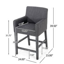 Load image into Gallery viewer, Serenitia - Upholstered Counter Chair With Straight Arm
