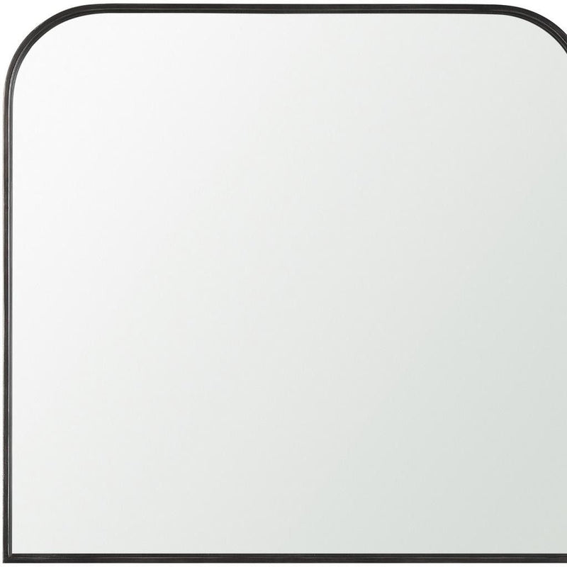 Metal Framed Accent Mirror - Black
