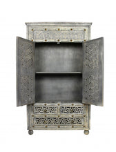 Load image into Gallery viewer, Solid Wood Three Drawer Gentleman'S Chest - Aged Gray
