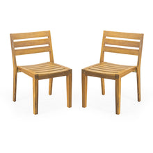 Load image into Gallery viewer, Outdoor Dining Side Chair (Set of 2) - Teak Finish
