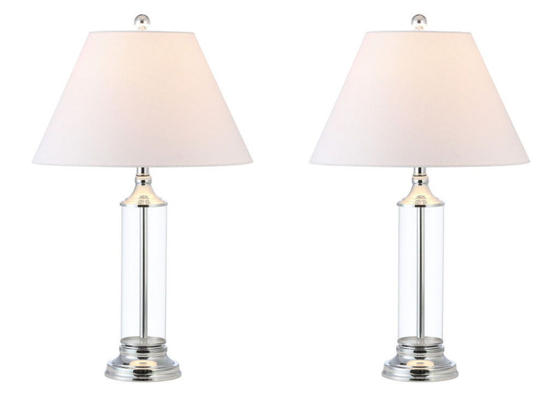 Novelty Table Lamps LED With Empire Shades (Set of 2) - Clear