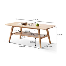 Load image into Gallery viewer, Low Coffee Table With Storage Shelf
