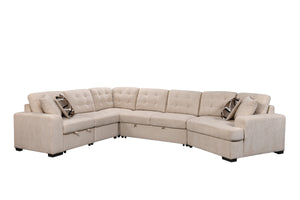 149" Oversized Sectional Modern Large Upholstered U-Shape Sectional Sofa, Extra Wide Chaise Lounge Couch for Home, Bedroom, Apartment, Dorm, Office, Beige