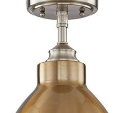 Load image into Gallery viewer, Metal Shaded Dimmable Flush Chandelier With Shades - Nickel
