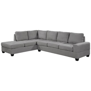 Orisfur. Modern Sectional Sofa with Reversible Chaise, L Shaped  Couch Set with Storage Ottoman and Two Cup Holders for Living Room