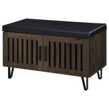 Load image into Gallery viewer, Clackamas - 2 Door Storage Bench With Padded Seat
