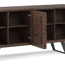 Load image into Gallery viewer, Lowry - Large 4 Door Sideboard Buffet - Distressed Charcoal Brown
