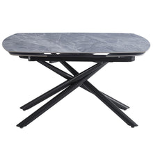Load image into Gallery viewer, Hester - Ceramic Top Dining Table - Gray &amp; Black
