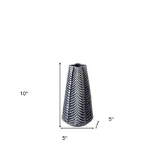 Load image into Gallery viewer, Abstract Cylinder Table Vase - Navy Blue
