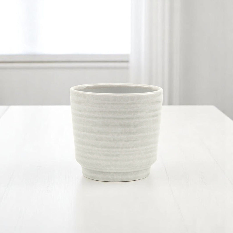 Round Pot Planter (487407) - White