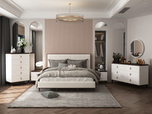 Load image into Gallery viewer, Carena - 5 Piece Bedroom Set (Eastern King Dresser Chest Mirror Nightstand) - Brown / Light Gray / White
