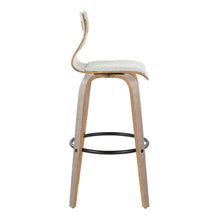 Load image into Gallery viewer, Folia - Contemporary Fixed Height Stool With Swivel With Round Footrest (Set of 2)
