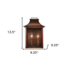 Load image into Gallery viewer, Manchester 2-Light Patina Pocket Wall Light - Cooper
