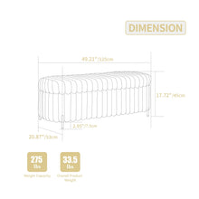 Load image into Gallery viewer, Flip Top Storage Bench With Metal Legs
