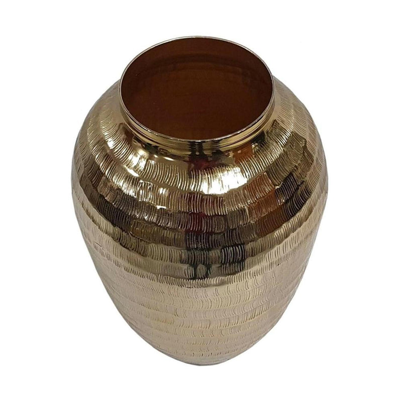 Hammered Urn Table Vase (574418) - Gold