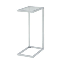 Load image into Gallery viewer, 26" Glass End Table - White And Clear
