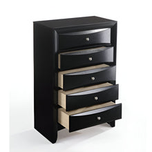 Load image into Gallery viewer, Wood Chest With Center Metal Glide - Black
