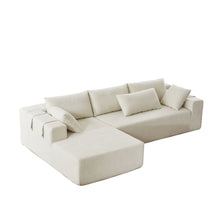 Load image into Gallery viewer, Modern Chenille Upholstered Sectional Sofa Couch Set With 6 Pillows,Free Combination
