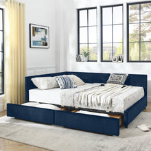 Load image into Gallery viewer, Upholstered Bed Frame With Tufted Backrest And Armrests
