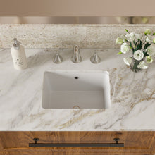 Load image into Gallery viewer, Modern Rectangular Undermount Bathroom Sink With Overflow Ceramic
